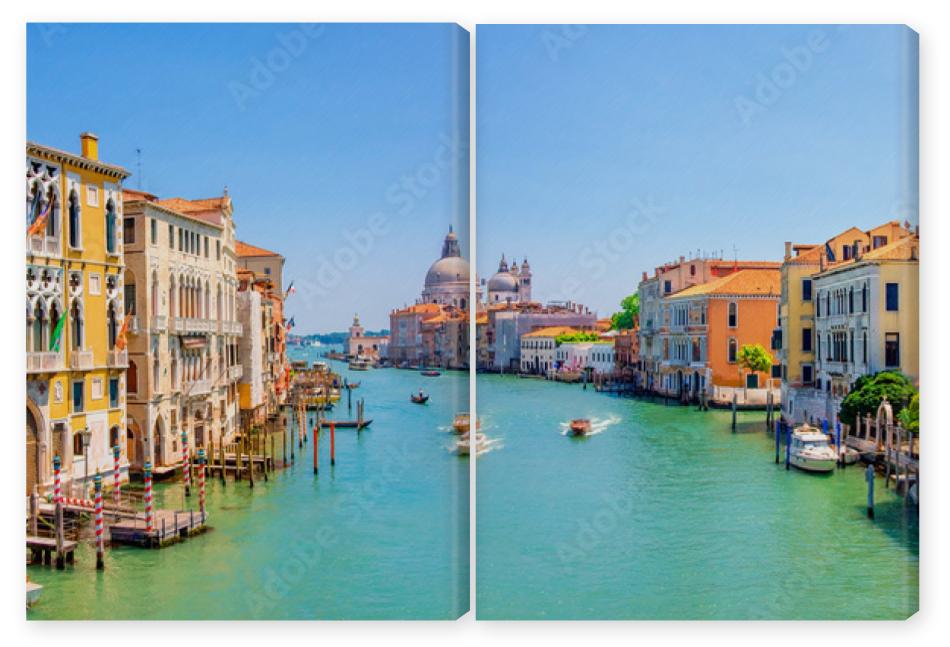 Obraz Dyptyk Panorama of Grand Canal and