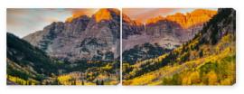 Obraz Dyptyk Maroon Bells at Sunrise,