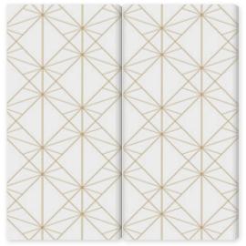 Obraz Dyptyk Golden lines pattern. Vector