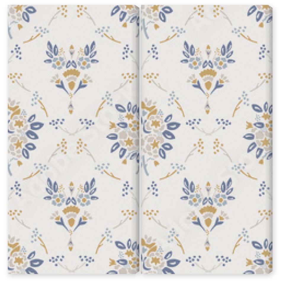 Obraz Dyptyk French damask shabby chic