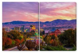 Obraz Dyptyk Boise Idaho skyline morning