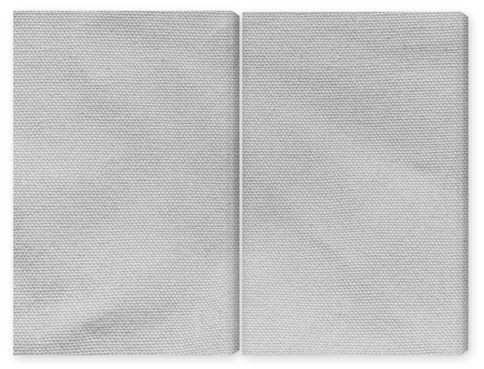 Obraz Dyptyk White cotton fabric canvas