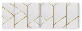 Obraz Dyptyk gold frame mosaic seamless