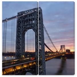 Obraz Dyptyk George Washington Bridge at