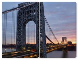 Obraz Dyptyk George Washington Bridge at