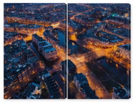 Obraz Dyptyk Amsterdam Netherlands aerial