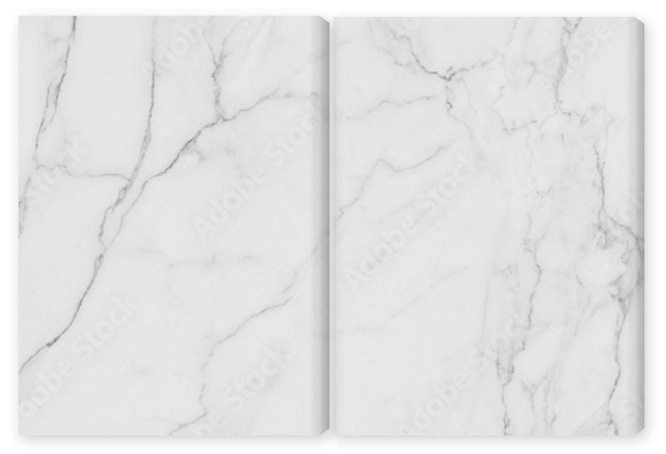 Obraz Dyptyk high resolution white Carrara