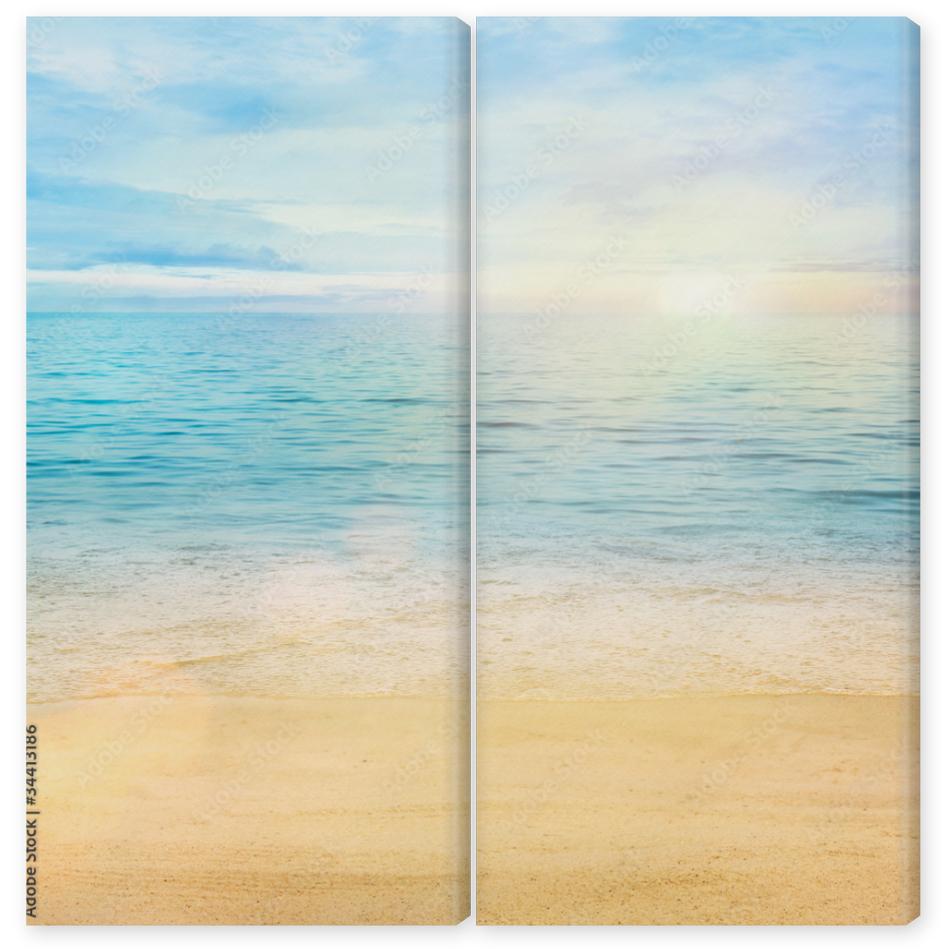 Obraz Dyptyk Sea and sand background