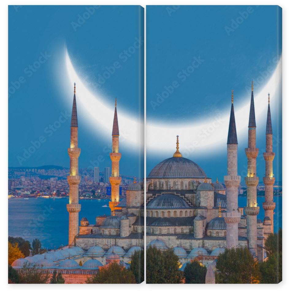 Obraz Dyptyk The Sultanahmet Mosque (Blue