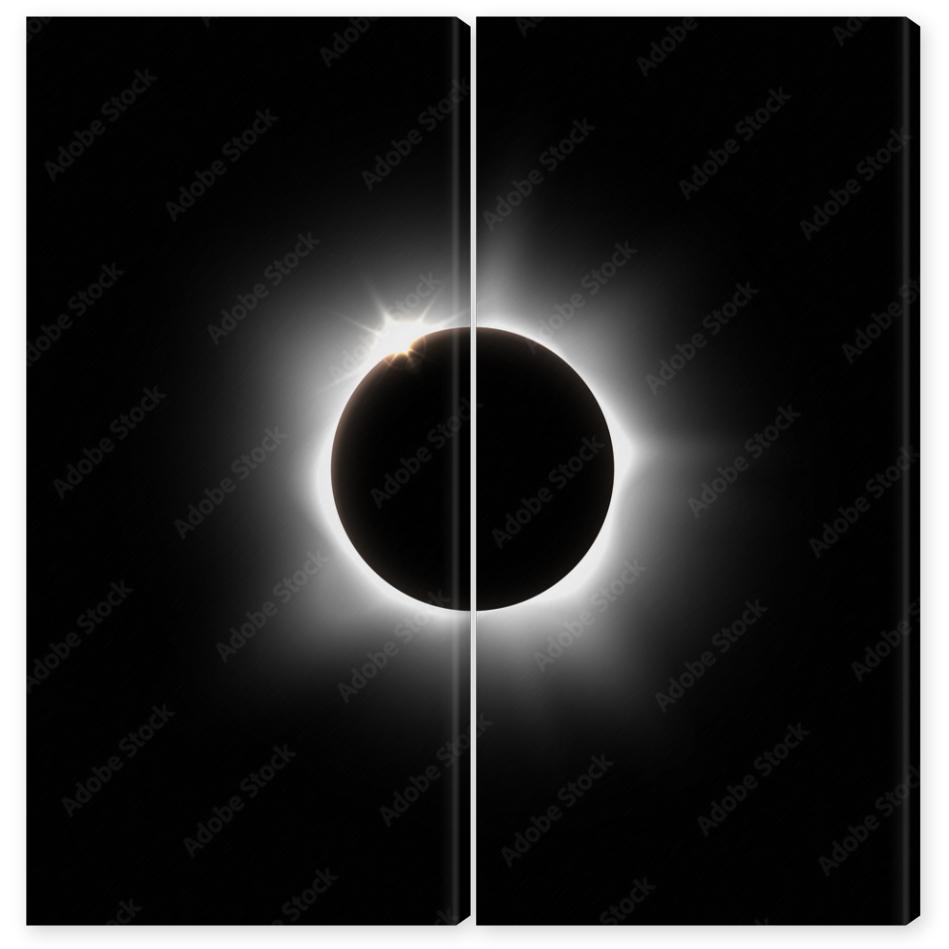 Obraz Dyptyk Solar eclipse
