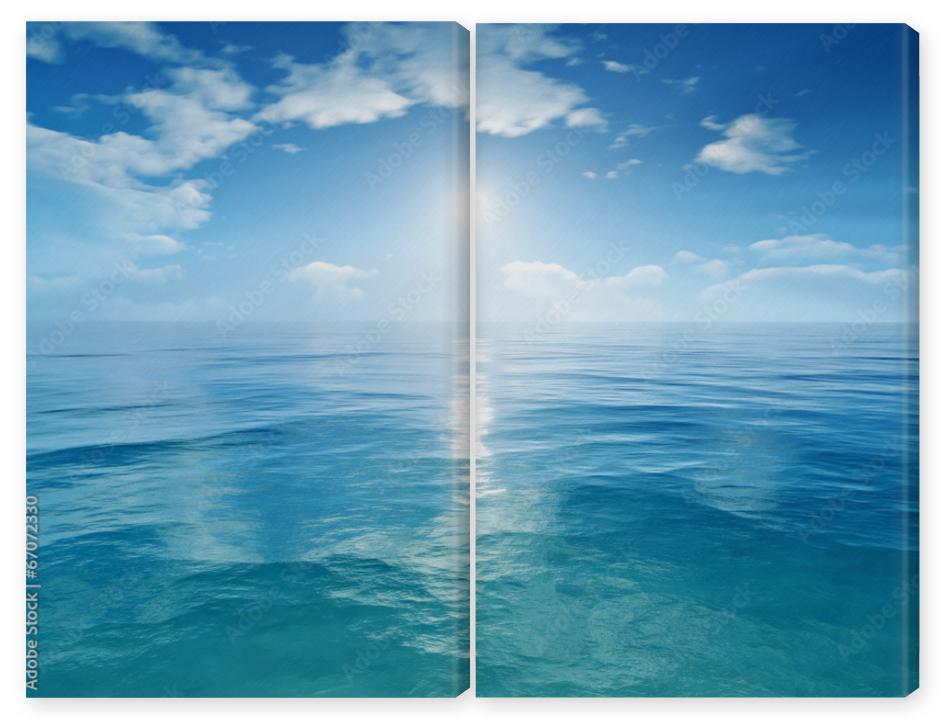 Obraz Dyptyk blue sky ocean