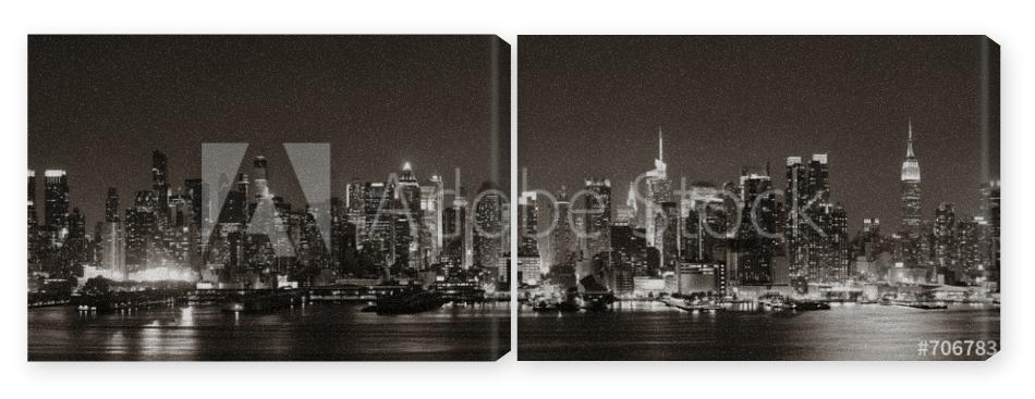 Obraz Dyptyk Midtown Manhattan skyline