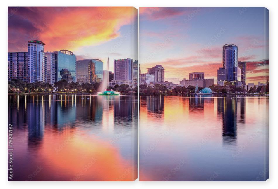 Obraz Dyptyk Orlando, Florida Skyline