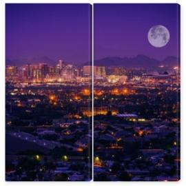 Obraz Dyptyk Phoenix Arizona Skyline