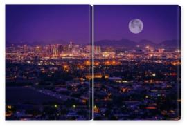 Obraz Dyptyk Phoenix Arizona Skyline