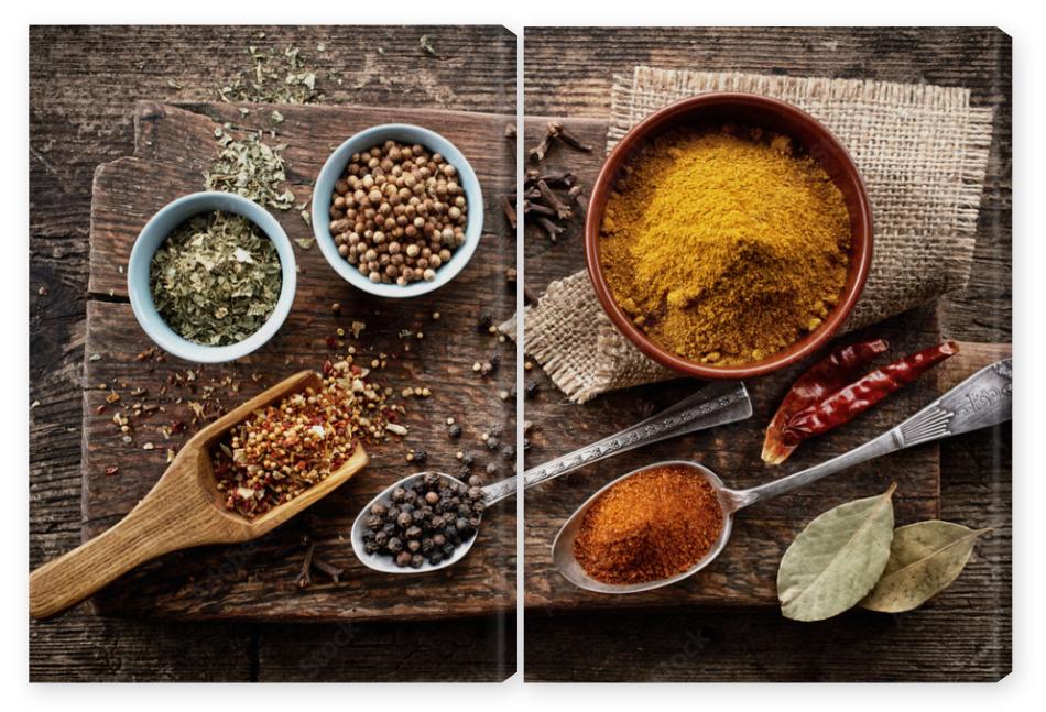 Obraz Dyptyk various spices