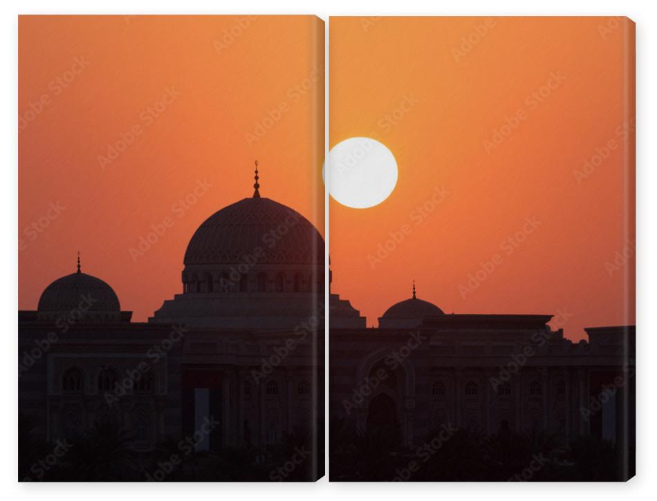 Obraz Dyptyk Sunset in Sharjah, United Arab