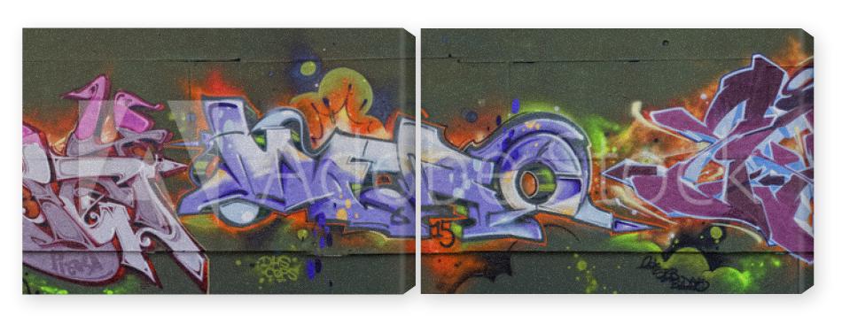 Obraz Dyptyk Graffiti