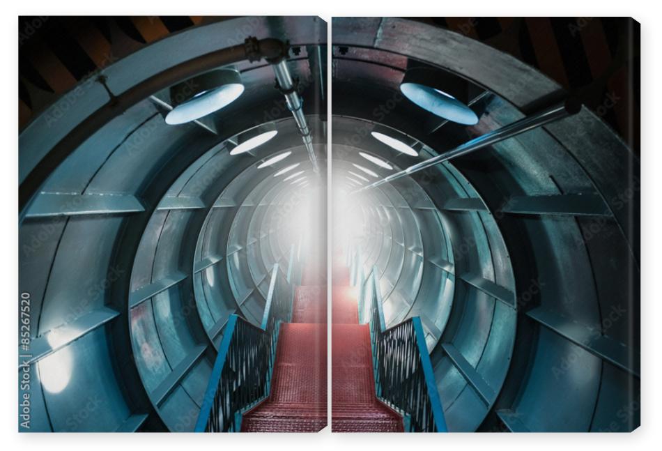 Obraz Dyptyk tunnel tube