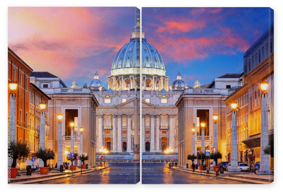 Obraz Dyptyk Rome, Vatican city
