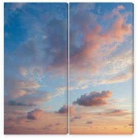 Obraz Dyptyk Gentle Sky Background at