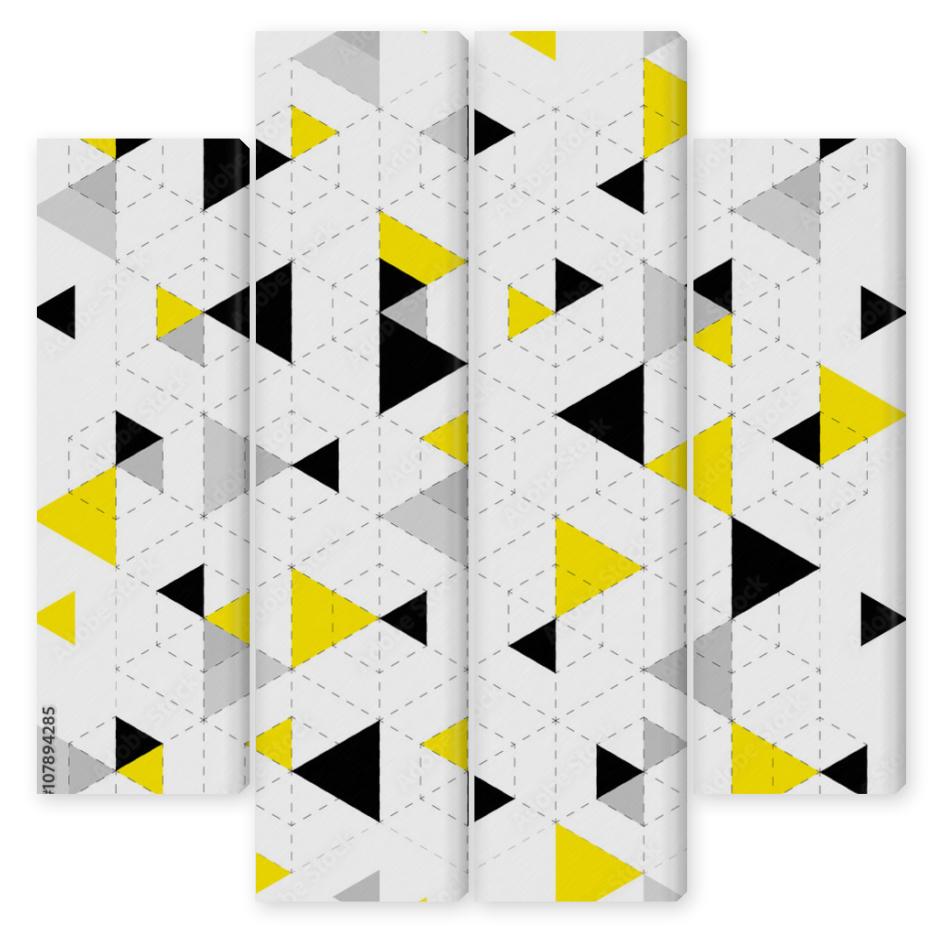 Obraz Kwadryptyk Geometric Pattern Background