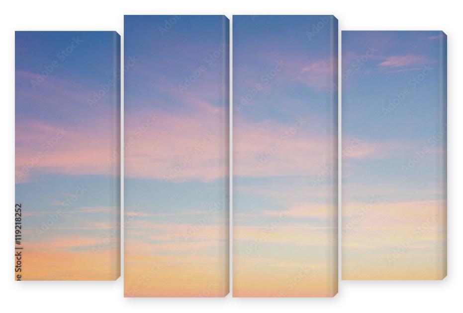 Obraz Kwadryptyk Background of sunrise sky with