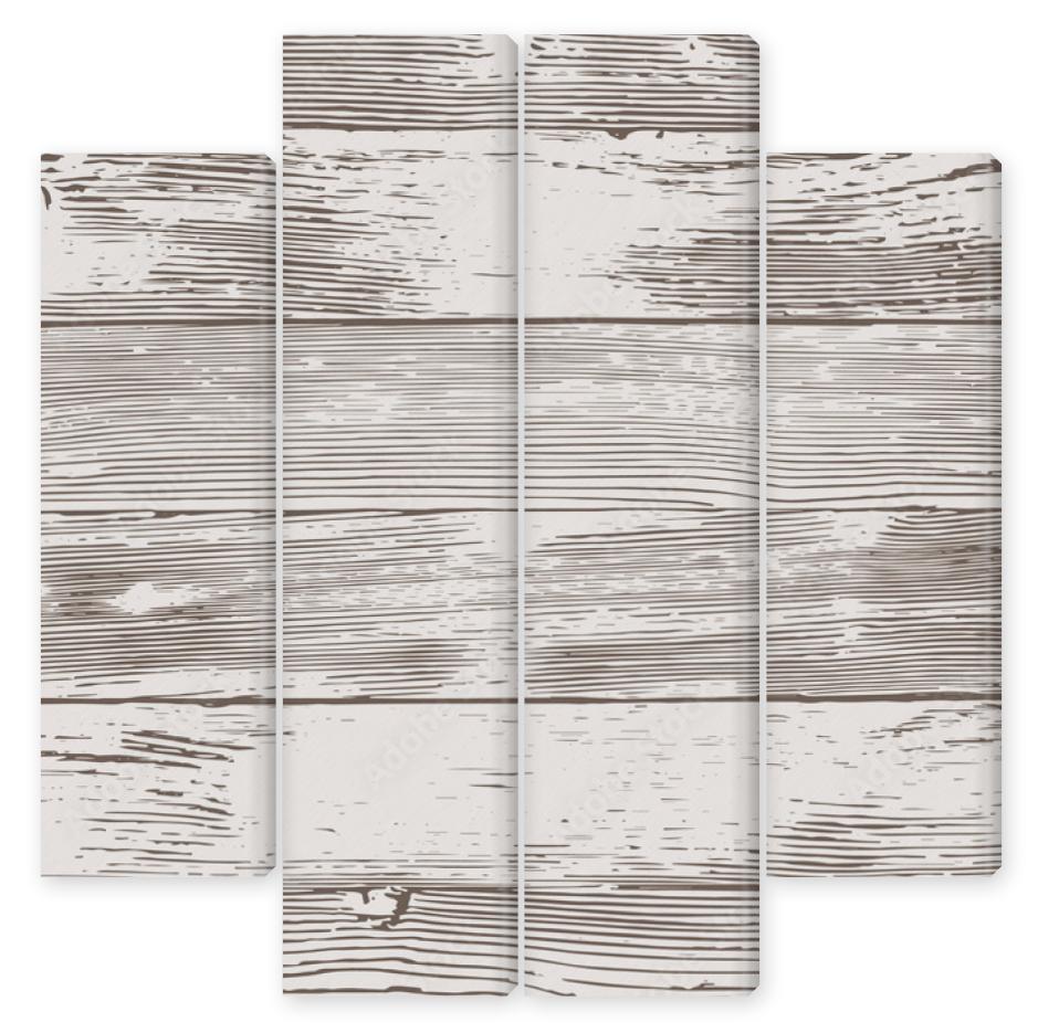 Obraz Kwadryptyk Wooden planks overlay texture