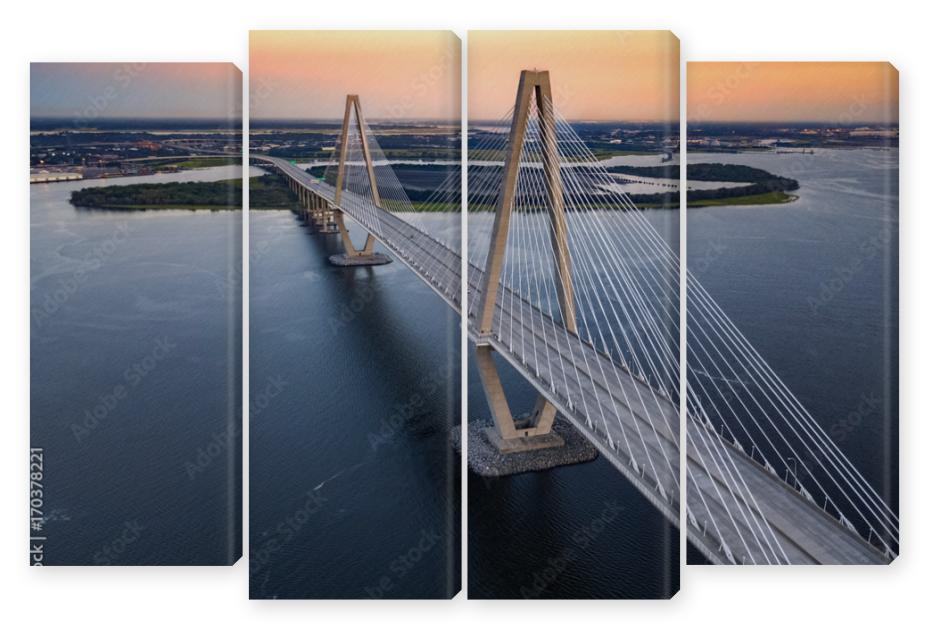 Obraz Kwadryptyk Charleston bridge