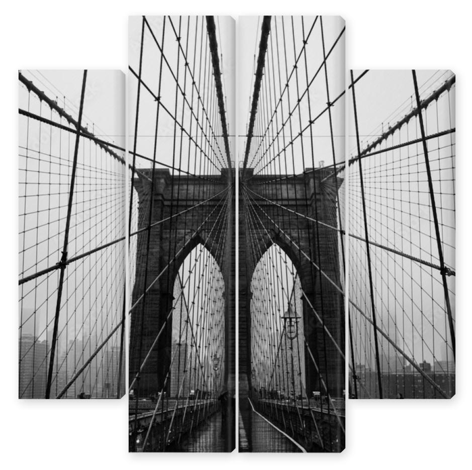 Obraz Kwadryptyk Brooklyn bridge