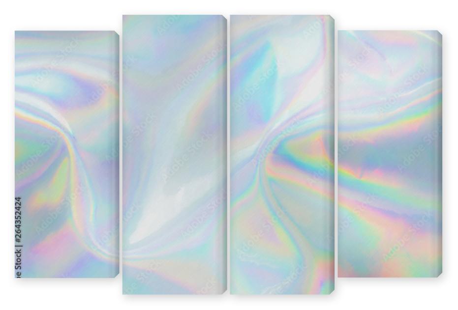 Obraz Kwadryptyk Abstract trendy holographic