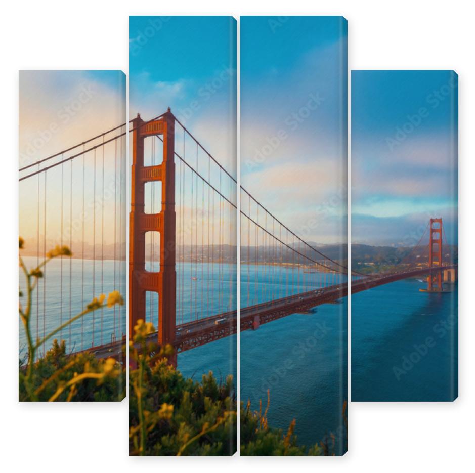 Obraz Kwadryptyk San Francisco's Golden Gate