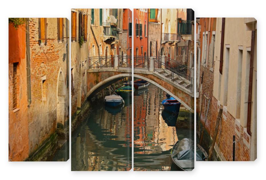 Obraz Kwadryptyk Venice in Italy, bridge and