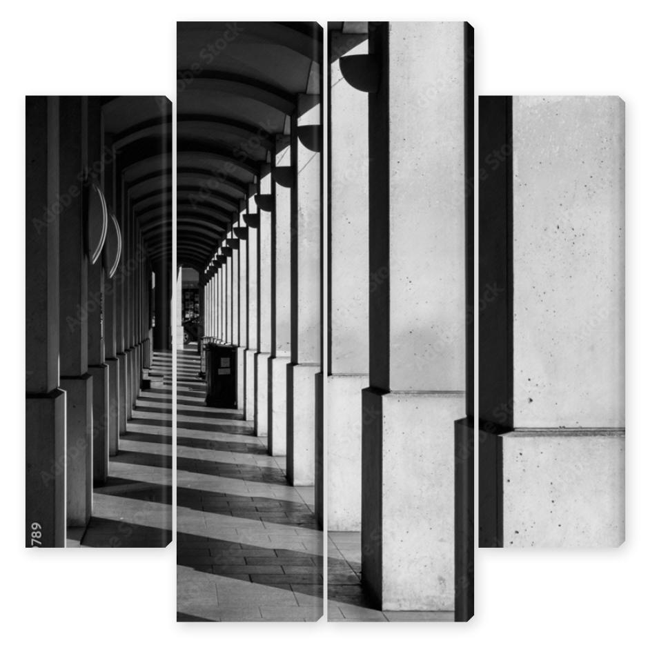 Obraz Kwadryptyk Architecture en noir et blanc