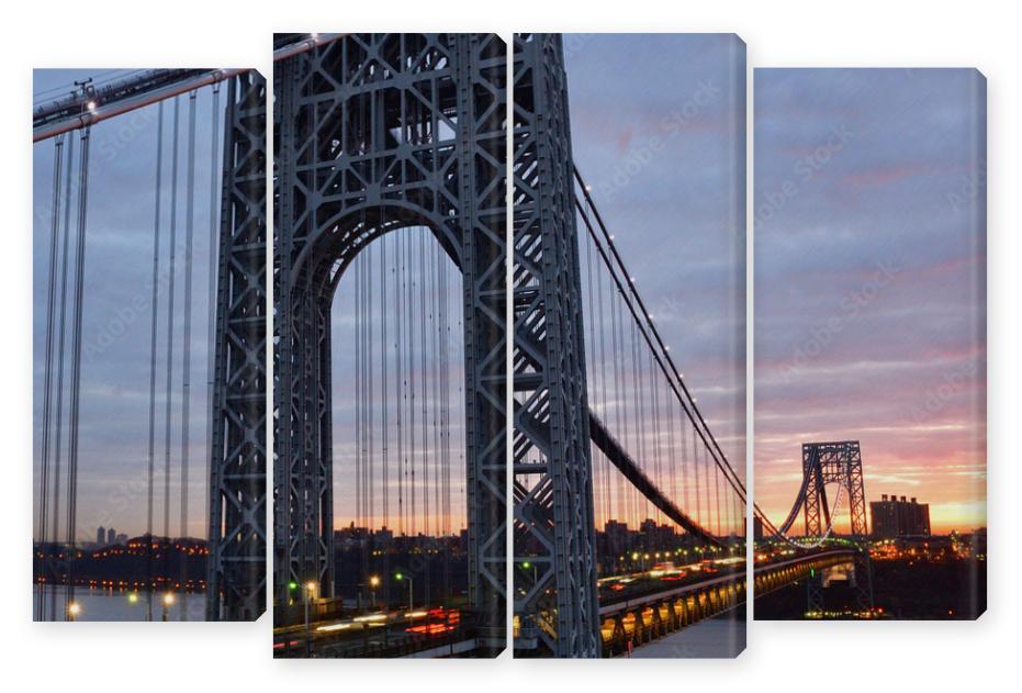 Obraz Kwadryptyk George Washington Bridge at