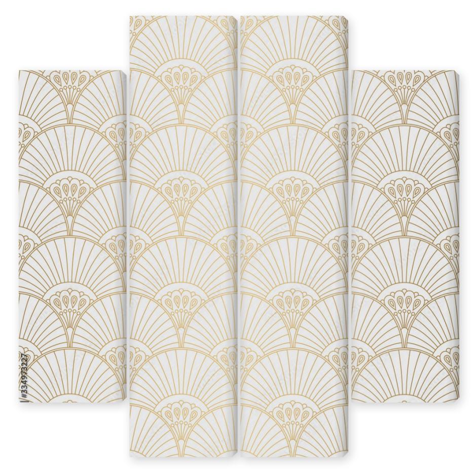 Obraz Kwadryptyk Art Deco pattern. Seamless