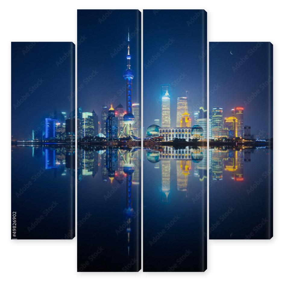 Obraz Kwadryptyk Shanghai skyline