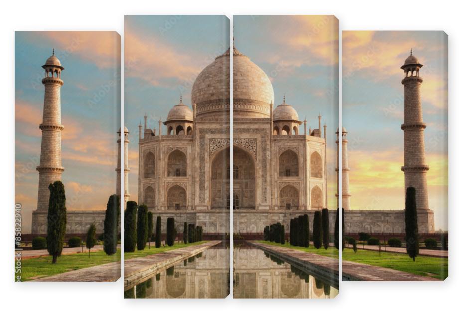 Obraz Kwadryptyk Der Taj Mahal beim