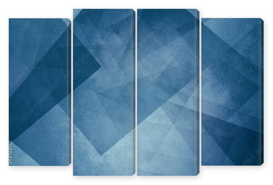 Obraz Kwadryptyk abstract blue background with