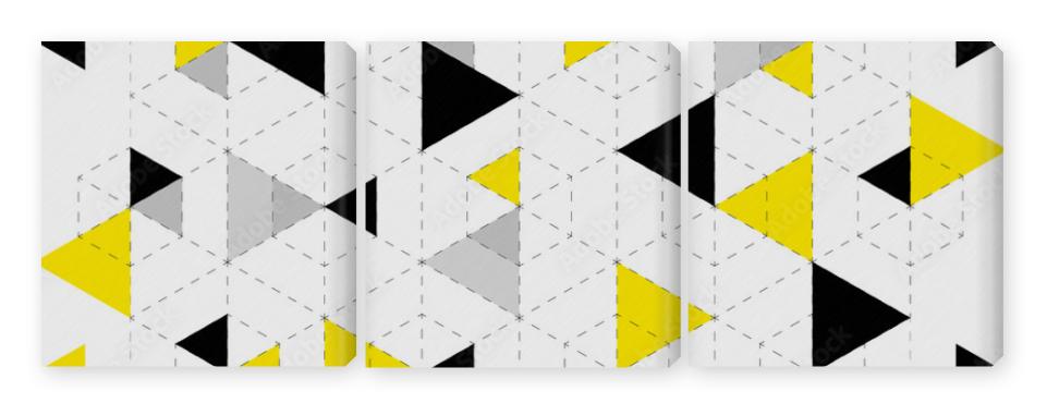 Obraz Tryptyk Geometric Pattern Background