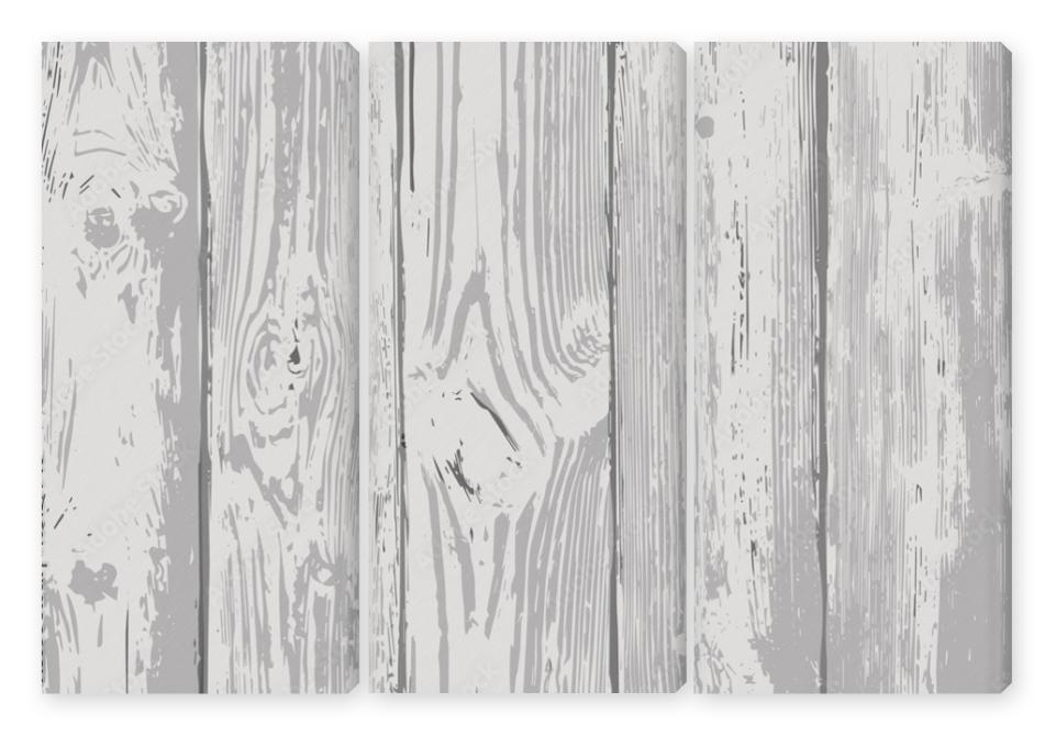 Obraz Tryptyk Wooden planks overlay texture