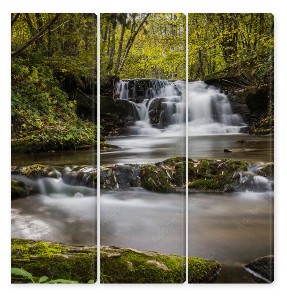 Obraz Tryptyk Waterfall in Dolzyca,