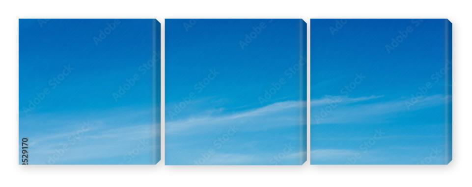 Obraz Tryptyk Colorful Beautiful blue sky