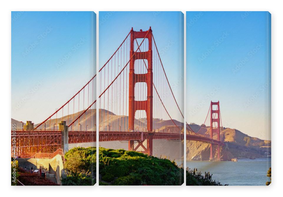 Obraz Tryptyk Golden Gate Bridge