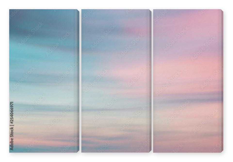 Obraz Tryptyk Defocused sunset sky  natural