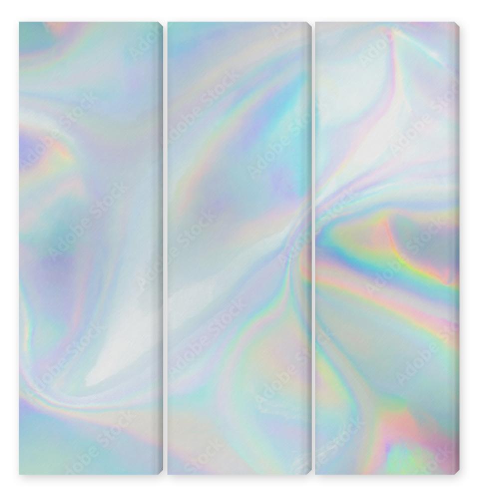 Obraz Tryptyk Abstract trendy holographic