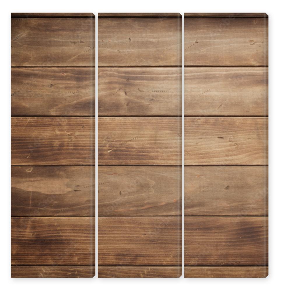 Obraz Tryptyk wooden background board table