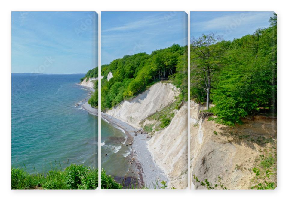 Obraz Tryptyk Chalkcoast of Rügen