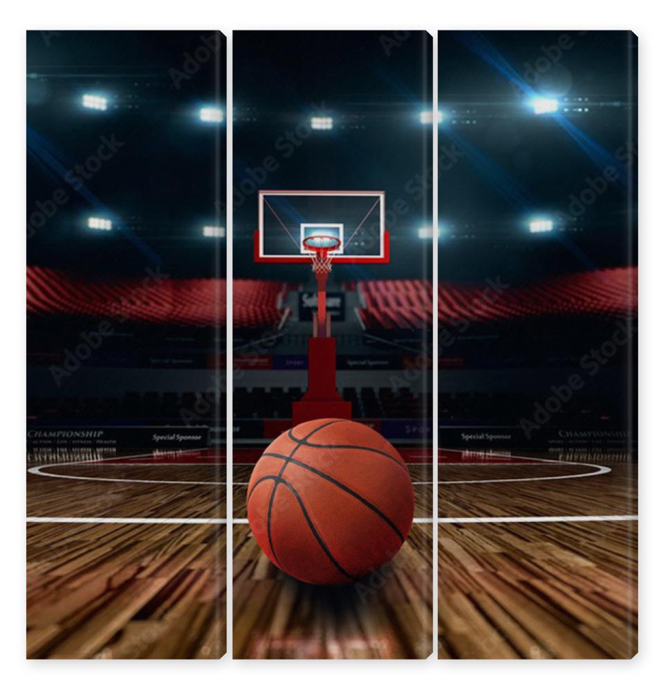Obraz Tryptyk basketball photo background