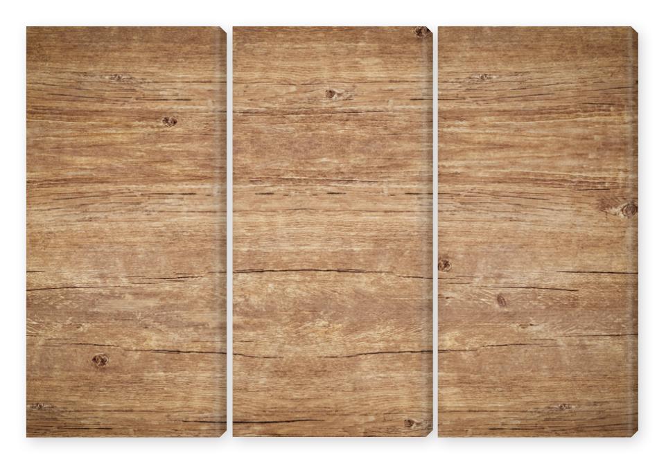 Obraz Tryptyk Wood texture background. Top
